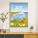 Affiche Étretat - "Vue sur Etretat"