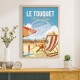 Affiche Le Touquet - "Détente au Touquet"