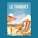 Affiche Le Touquet - "Détente au Touquet"