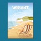 Affiche Wissant - "Détente à Wissant"