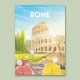 Affiche Roma/Rome - Recto/Verso