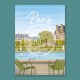 Affiche Paris - "Jardin des Tuileries"