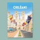 Orléans - "Rue Jeanne d'Arc" Poster