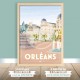 Orléans - "Place du Martroi" Poster