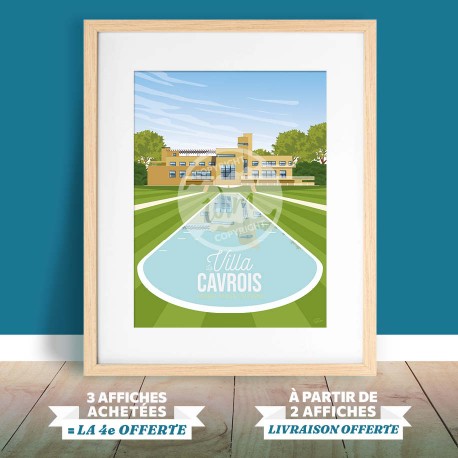 Affiche Lille "Villa Cavrois" par Wim' 