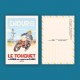 Le Touquet - "Passion Enduro" Postcard  / 10x15cm