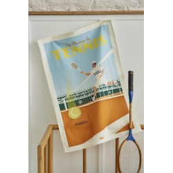 Tennis Set & Match Tea Towel