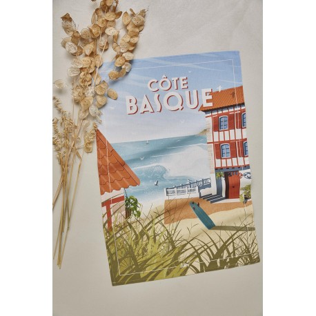 Côte Basque Tea Towel