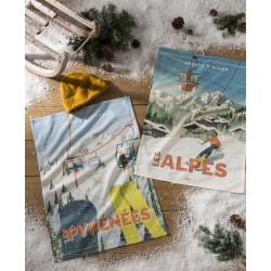 Alpes Tea Towel