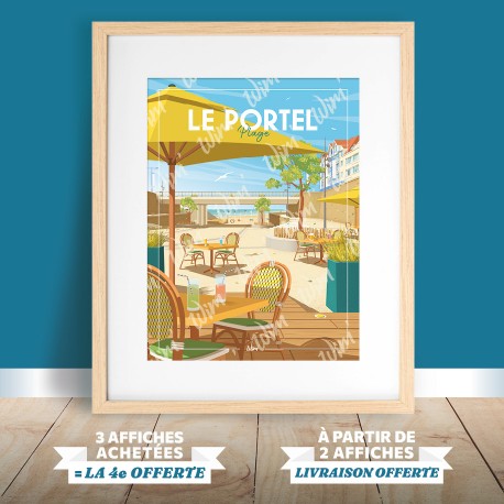 Affiche Le Portel - "Place de la République"