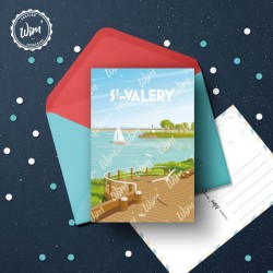Saint-Valery - "Détente" Postcard  / 10x15cm