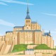 Le Mont Saint-Michel Postcard  / 10x15cm
