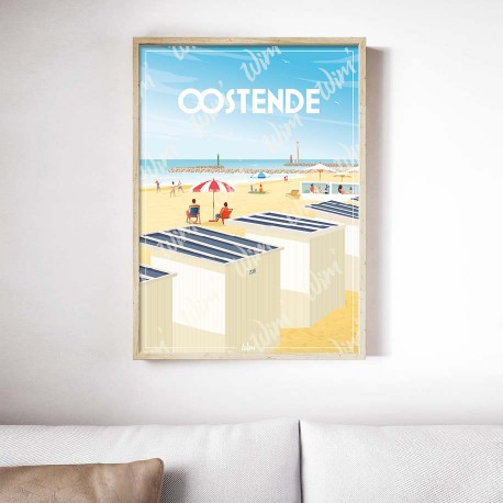 Affiche Oostende / 50x70cm